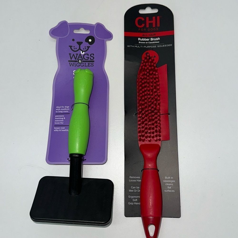 🔥2 pc bundle brush all hair for dogs New